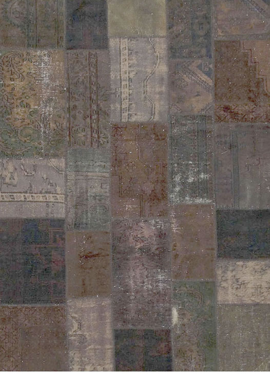 Turkish Patchwork Rugs Vintage Turkish Patchwork Overdyed Rug - C1052 - Lavender Oriental Carpets