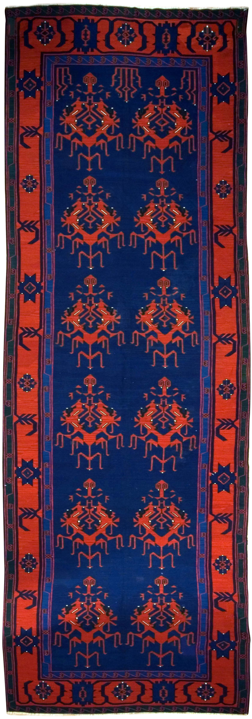 Antique Turkish Kilim Gallery Size Rug CU1004 Lavender Oriental