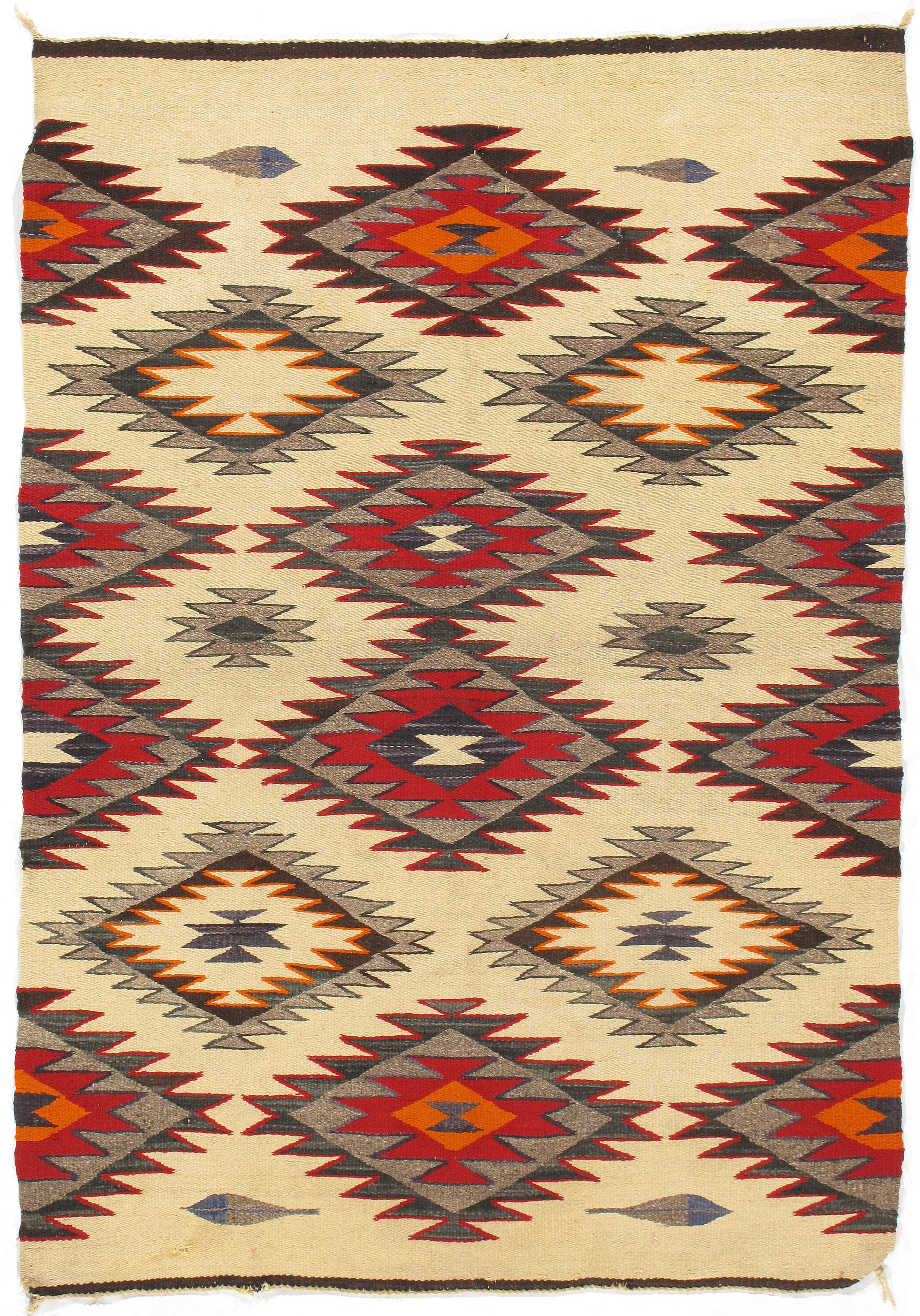 Native American Rugs Orange 4x6