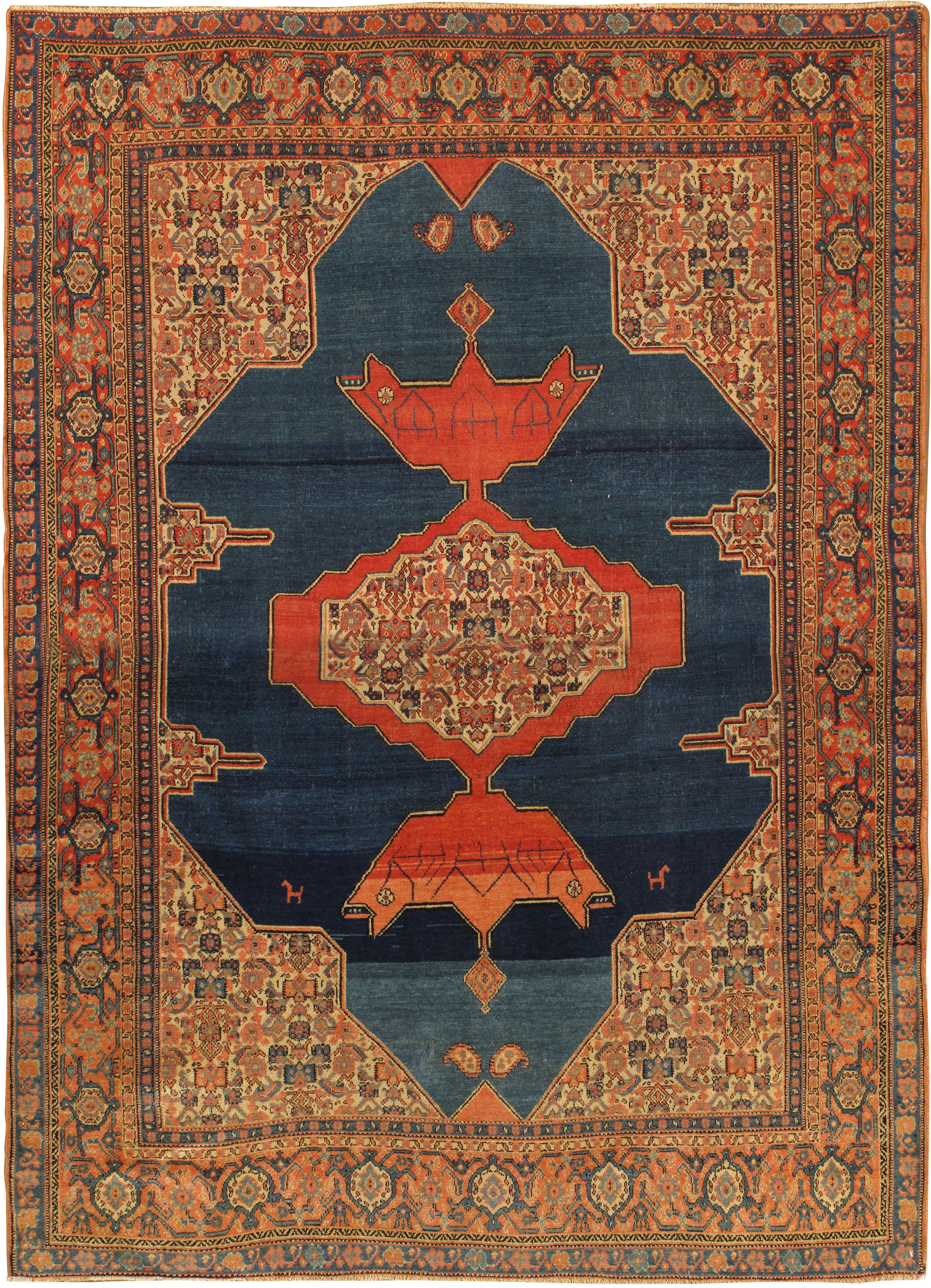 Antique Persian Senneh Rug - CU-1294 - Lavender Oriental Carpets