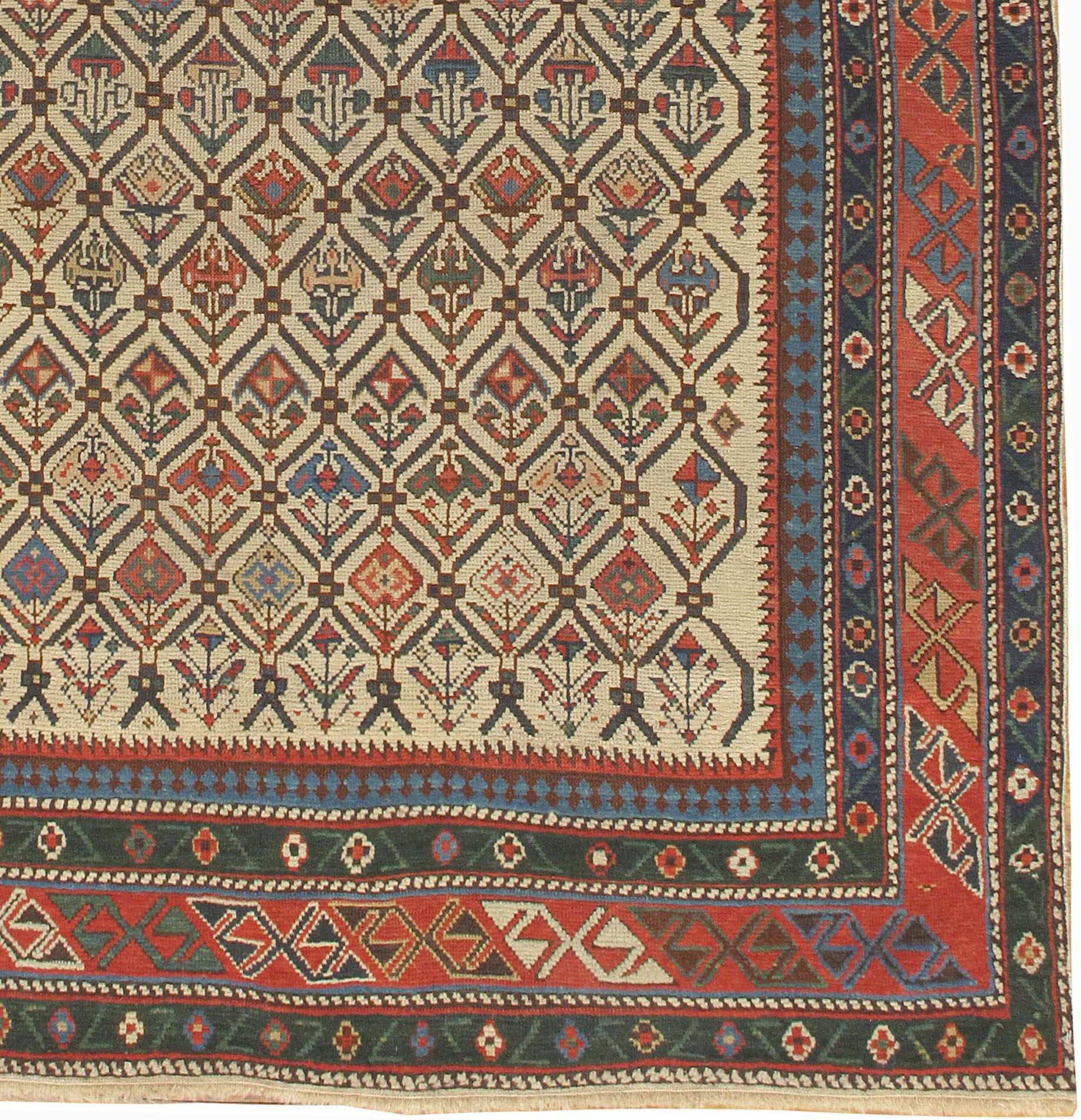 Antique Caucasian Shirvan Rug - CU-1344 - Lavender Oriental Carpets