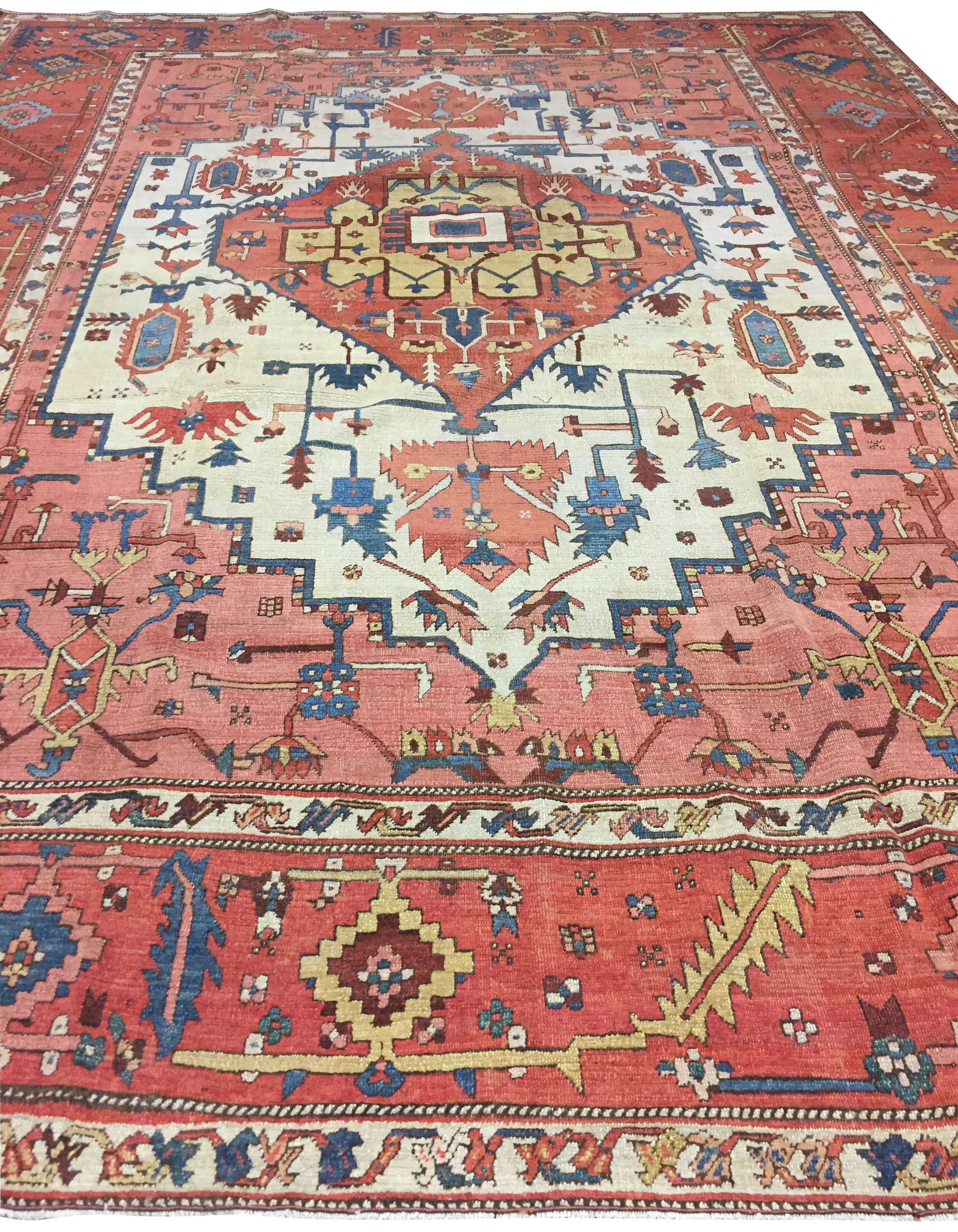 Antique Persian Heriz Serapi Rug CU1409 Lavender Oriental Carpets