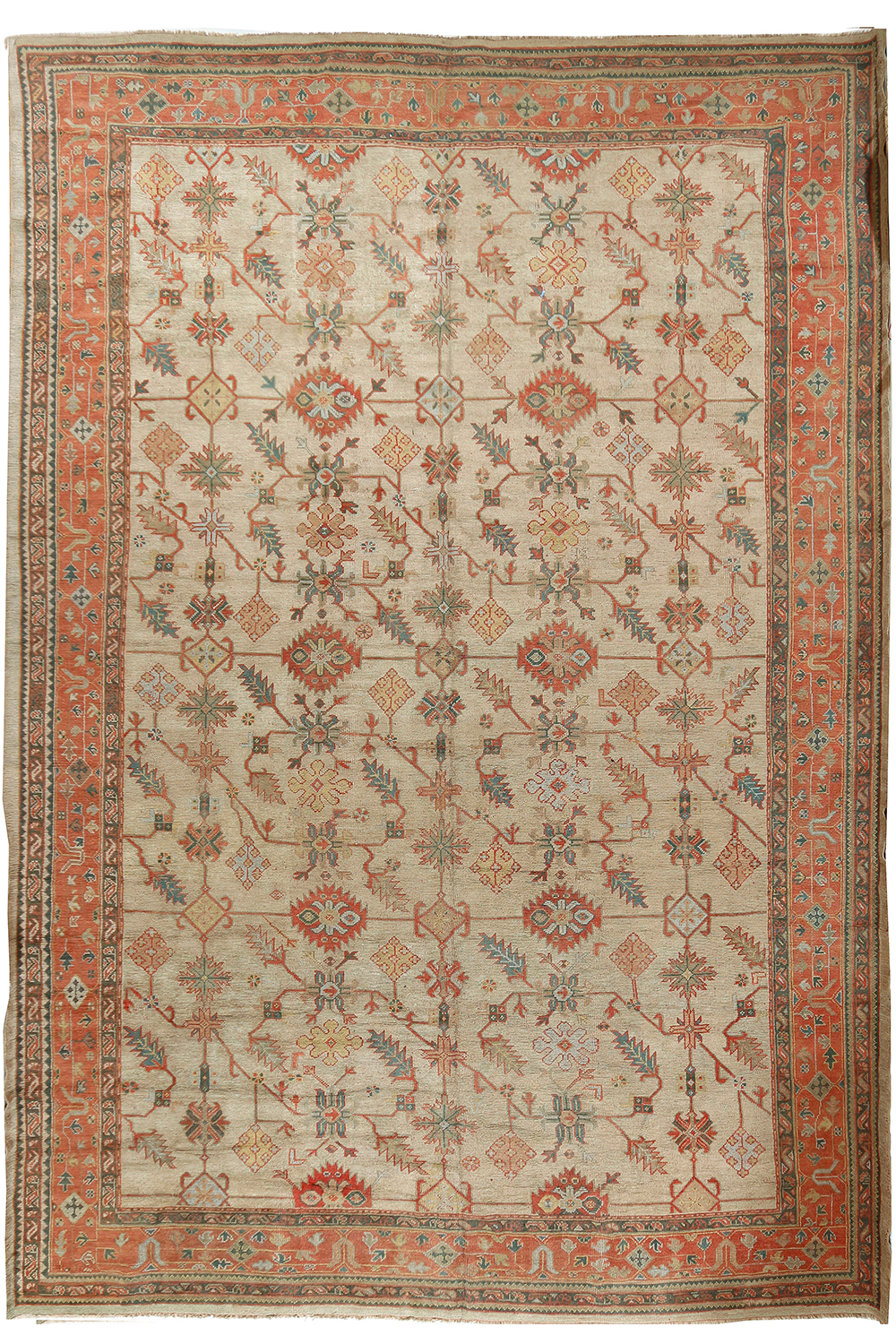 2.5'x4' Traditional Persian Carpet Four Seasons Vantage Turkish