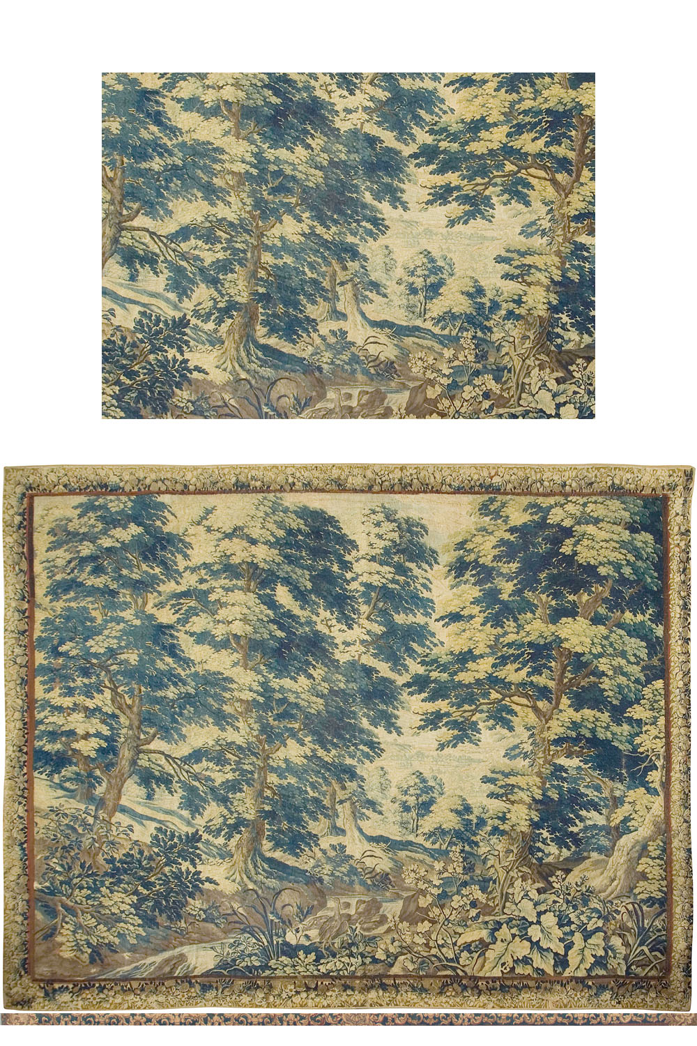 European (French or Russian) Chain Stitch Carpet 11'6” X 12'0” #7876 -  ANTIQUE ORIENTAL RUGS