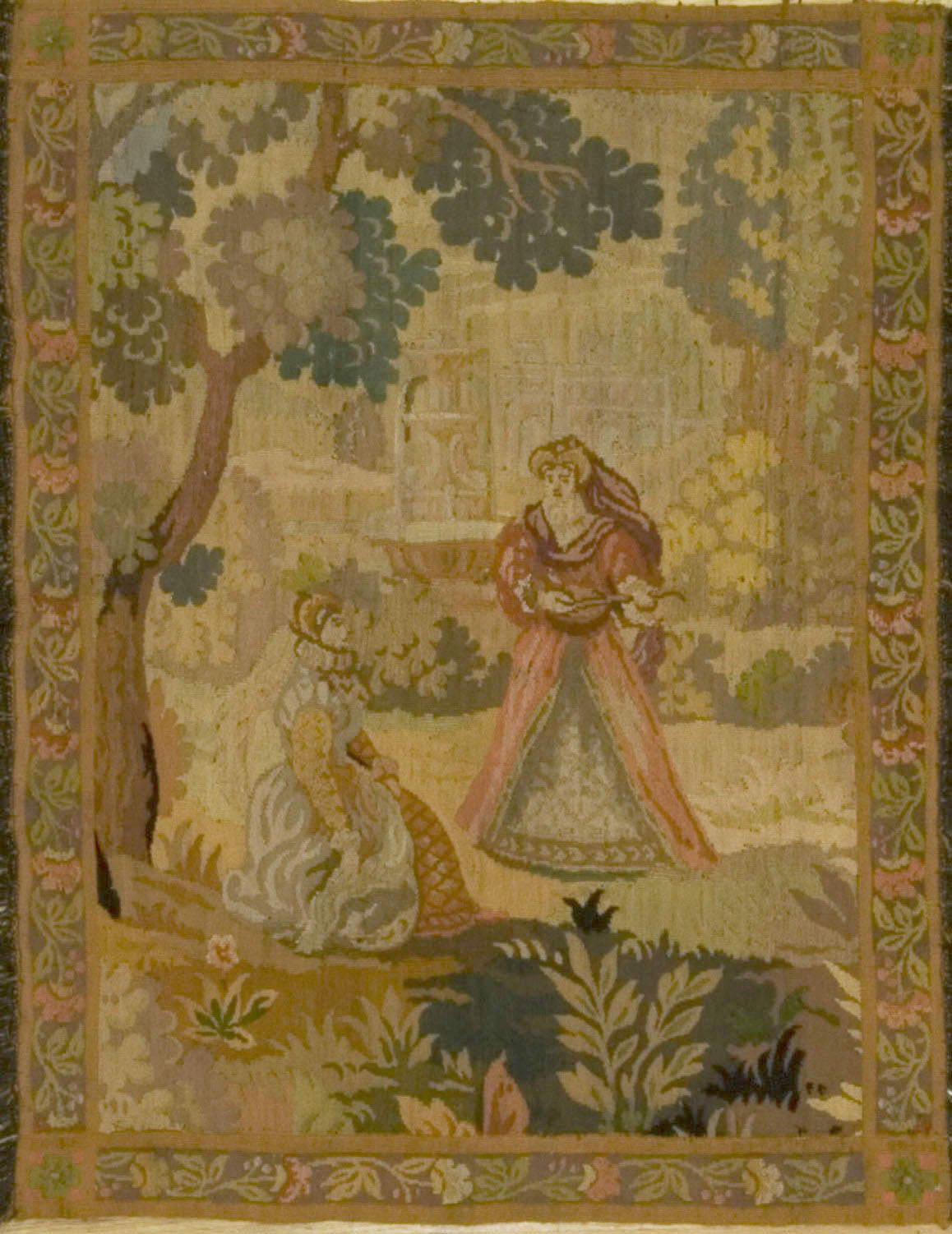 French Tapestry Late 19th Century - U-1700 - Lavender Oriental Carpets