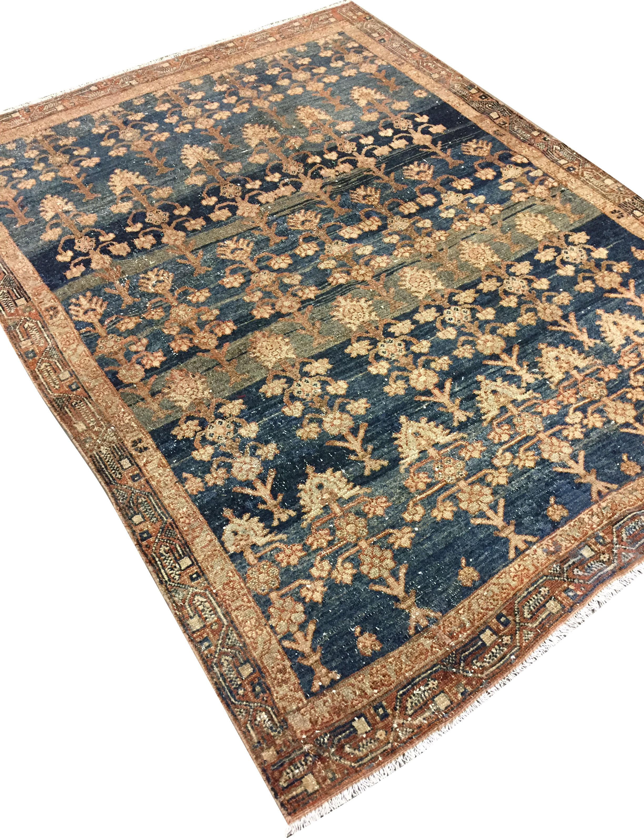 Antique Lightly Distressed Malayer Rug U3763 Lavender Oriental Carpets