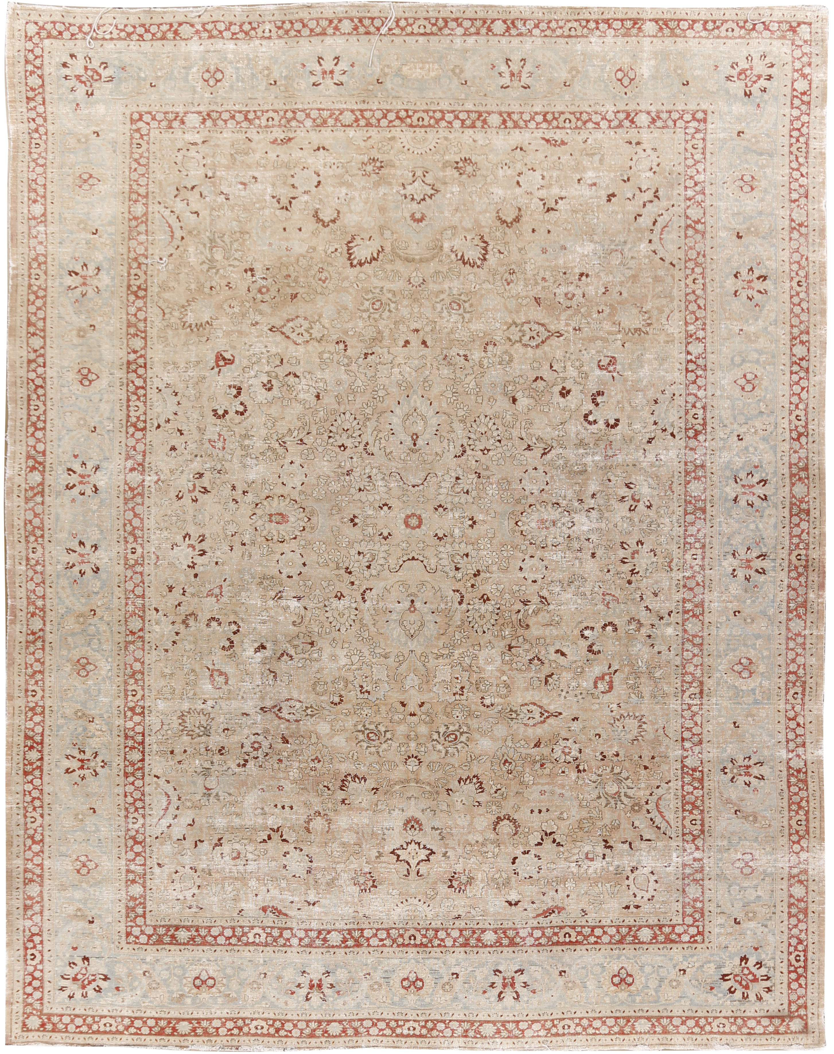 Vintage Shabby Chic Distressed Persian Meshad Rug U3851 Lavender